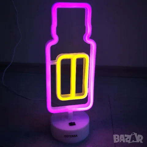 Неонова лапма във форма на шишенце DoTERRA, снимка 3 - Лед осветление - 48290803