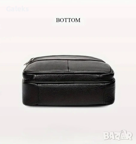 Мъжка делова кожена чанта /Универсална и стилна-Кафява естествена кожа, снимка 14 - Чанти - 53101893