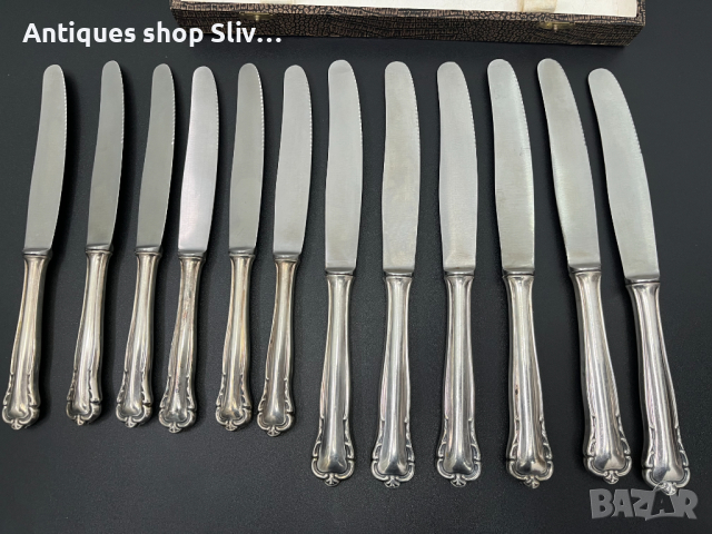 Комлект посребрени ножове - Solingen. №5216, снимка 9 - Антикварни и старинни предмети - 44790809