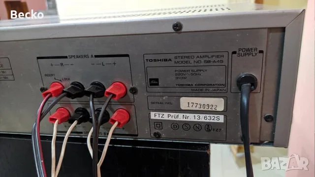Toshiba Aurex SB-A45 , снимка 6 - Ресийвъри, усилватели, смесителни пултове - 56334564