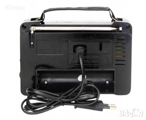 Портативно ретро радио с телескопична антена, FM/AM/SW, 15.5x10x5.5cm, без батерии, снимка 2 - Радиокасетофони, транзистори - 52832690