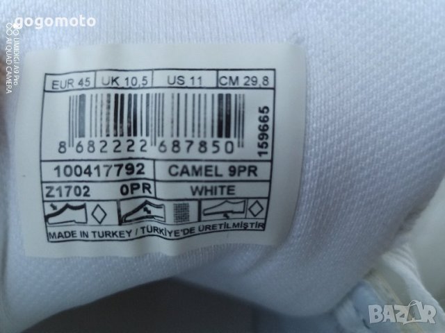 Кецове Като нови мъжки бели, спортни обувки U.S. Polo Assn®, 44 - 45, снимка 18 - Кецове - 44450796