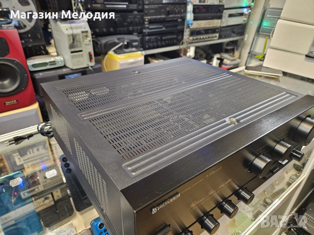 Усилвател Pioneer A-656 Mark II Две по 95 вата. В отлично техническо и визуално състояние., снимка 7 - Ресийвъри, усилватели, смесителни пултове - 51730793