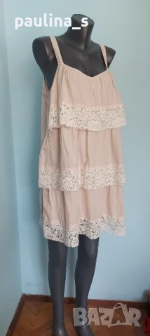 Три различни броя / Бледо розови маркови рокли с дантела / Розова рокля , снимка 13 - Рокли - 50555790