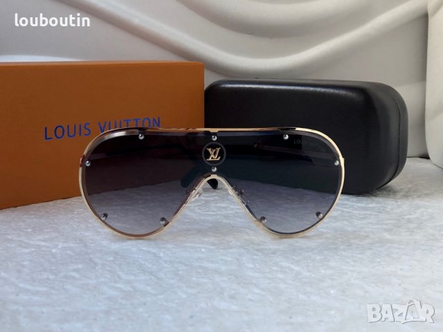 Louis Vuitton Mъжки слънчеви очила маска висок клас, снимка 6 - Слънчеви и диоптрични очила - 39123065