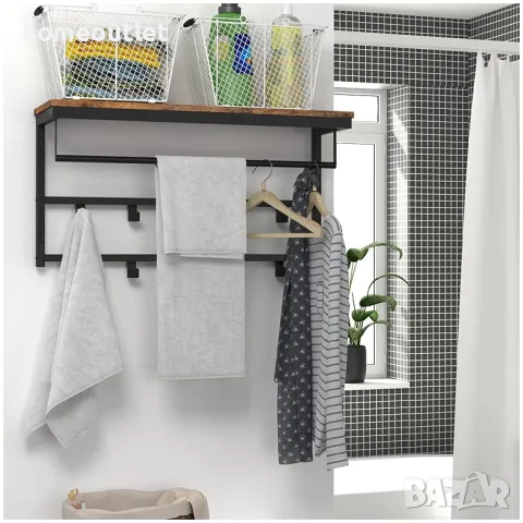 Стенна закачалка в индустриален стил BF12YM01, снимка 5 - Закачалки - 49311738