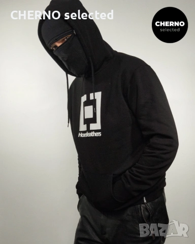 Мъжки суичър с качулка HORSEFEATHERS Leader Hoodie – размер L – Отлично състояние, снимка 8 - Суичъри - 53864509