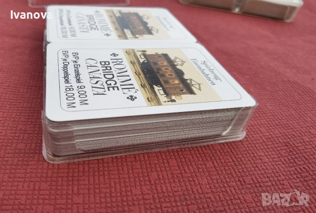 Колекционерски ретро карти за белот, покер и др, оригинални Coeur, с влакове, снимка 2 - Карти за игра - 53558735