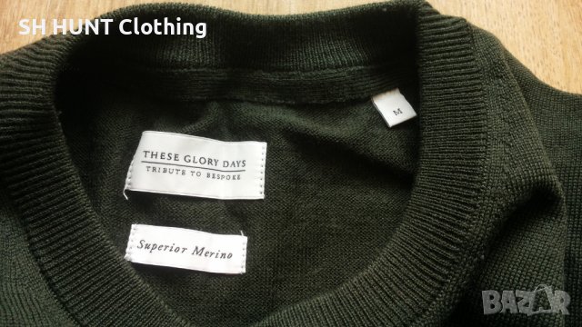 THESE GLORY DAYS 100% Merino Wool размер М блуза 100% Мерино Вълна - 482, снимка 8 - Блузи - 42306363