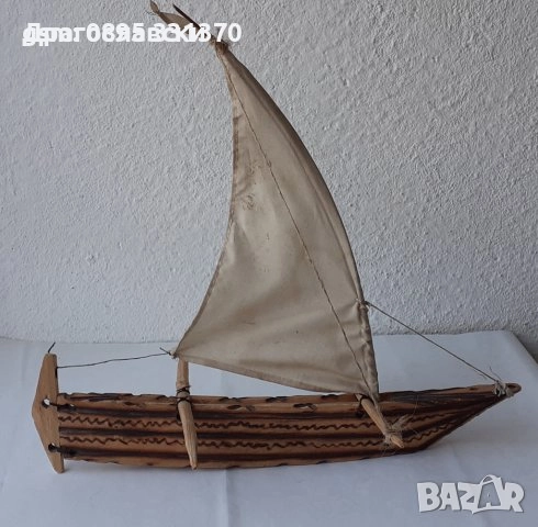 Морска декорация: стойка за бутилка, лодка стар кръстоносен кораб яхта платна макет дърво, снимка 14 - Други ценни предмети - 28872455