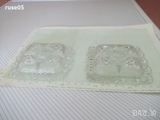 Лот от 2 бр. стъклени свещника за една свещ, снимка 6 - Колекции - 51634860