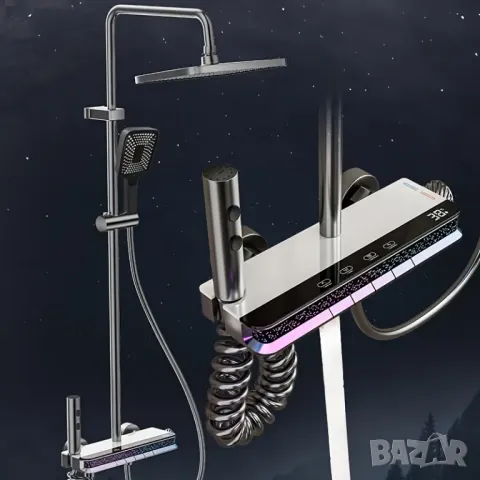 🚿 Луксозна Душ Система с LED Осветление и Екран