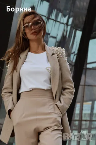 Намален - Mijel нов с етикет блейзър с перли, снимка 2 - Сака - 47499113