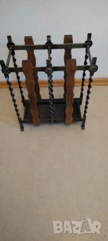 Комплект от ковано желязо и дърво* 3 части* За коридор, снимка 6 - Портманта - 50589613