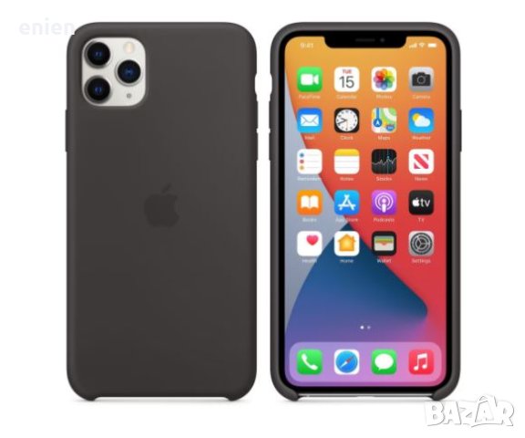 Силиконов Кейс Apple за iPhone 11 Pro Max / Черен /, снимка 1