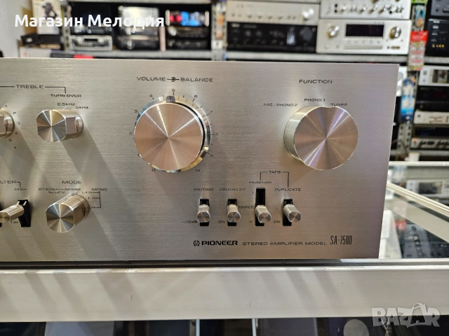 Уникален усилвател Pioneer SA-7500 Рядък и много красив модел. В отлично техническо и визуално състо, снимка 5 - Ресийвъри, усилватели, смесителни пултове - 52576193