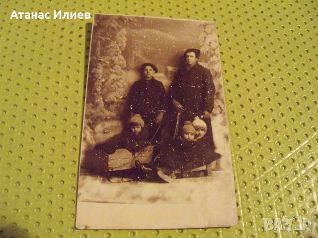Красива стара зимна картичка-снимка, уникат, снимка 2 - Други ценни предмети - 34619926