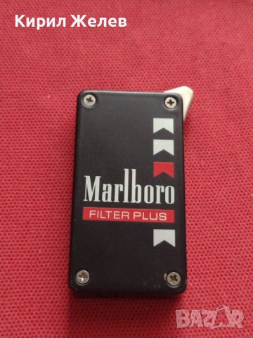 КРАСИВА СТИЛНА МЕТАЛНА ЗАПАЛКА РАБОТИ MARLBORO FILTER PLUS ПЕРФЕКТНО СЪСТОЯНИЕ 7387