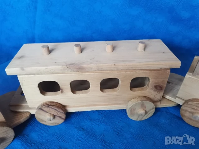Ретро дървено влакче , снимка 5 - Антикварни и старинни предмети - 50535543