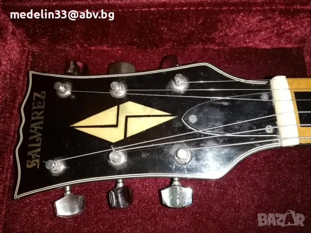 SALVAREZ EG1702 Les Paul Custom Japan 1970 китара, снимка 5 - Китари - 48434803