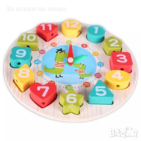 ✨Дървен часовник сортер - видове, снимка 1