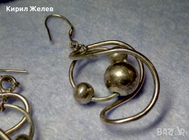 ШАРМАНТНИ СРЕБЪРНИ ОБЕЦИ СРЕБРО 925 ХУДОЖЕСТВЕНА ДИЗАЙНЕРСКА РЪЧНА АРТ ИЗРАБОТКА 48787, снимка 10 - Обеци - 50489474