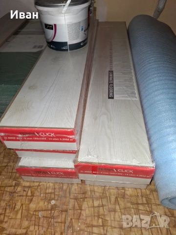 Ламиниран паркет 17кв.м + подарък 2 вида подложки, боя и грунд, снимка 4 - Ламиниран паркет и подложки - 53141635