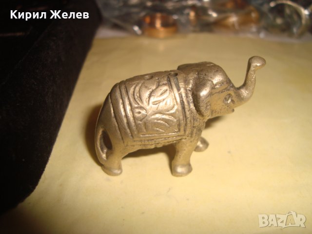 МАЛКО БРОНЗОВО СЛОНЧЕ МЕТАЛНА ФИГУРКА 18235, снимка 8 - Колекции - 34376353
