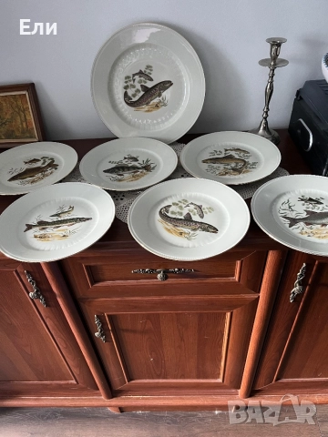 Немски порцеланов рибен сервиз 