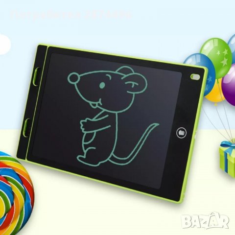 3077 Детски таблет за рисуване и писане 12 инча с писалка, снимка 10 - Други - 35764220