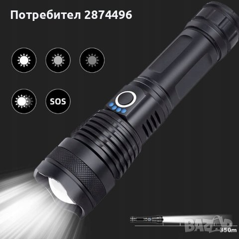 3954 Мощен лед фенер 8000 лумен , снимка 9 - Други - 41574504