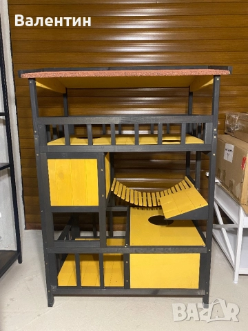 Външна катерушка / къщичка за котки PawHut, снимка 6 - За котки - 52653385