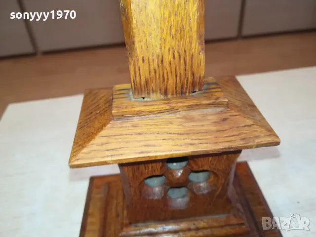 ДЪРВЕН КРЪСТ С ОСНОВА 50СМ 1011241621, снимка 8 - Антикварни и старинни предмети - 47914721