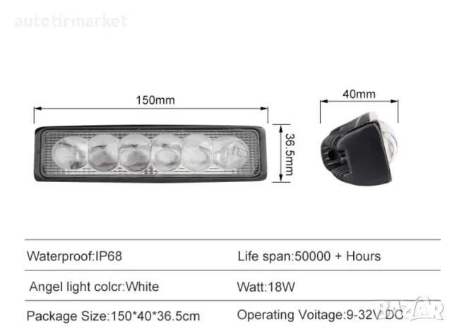 LED халоген 5d – 18w LED – T273, снимка 6 - Аксесоари и консумативи - 56054404