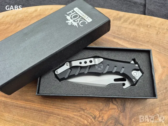 Руски сгъваем нож НОКС Магнуст-2С, дизайн А.Бирюков, снимка 10 - Ножове - 50318709