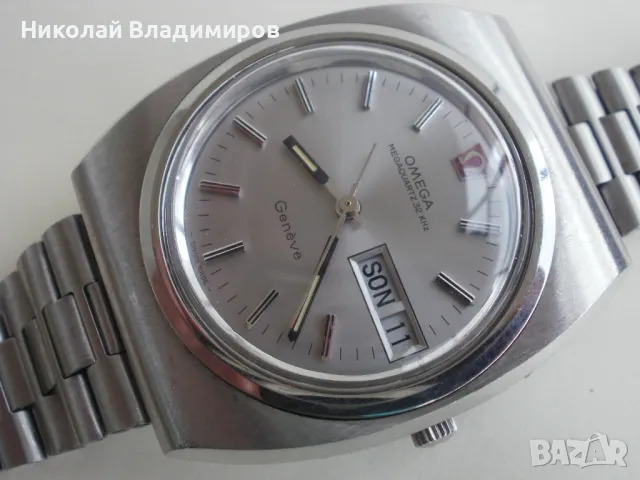 Omega megaquartz 32 KHz мъжки оригинален швейцарски ръчен часовник, снимка 6 - Мъжки - 50243404