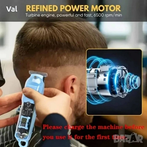 Акумулаторен тример за подстригване и стайлинг ML-808, снимка 4 - Машинки за подстригване - 53761268