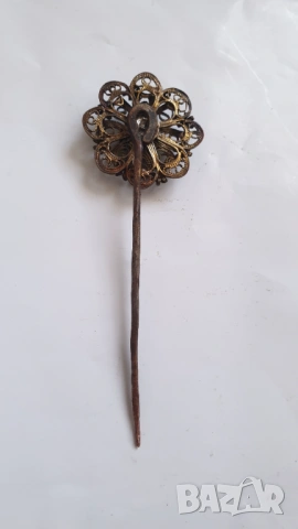 Възрожденски накит -игла, снимка 4 - Антикварни и старинни предмети - 53644714
