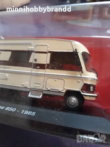 Mercedes Benz Camper Hymermobil Type 650 1985 1.43 Scale Hachette .Top top top  Model.!, снимка 15 - Колекции - 47340227