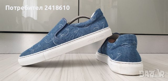 Jacob Cohen Embroidered - Logo Denim Sneakers Italy Mens Size 42/27см ОРИГИНАЛ!, снимка 14 - Спортни обувки - 41063351