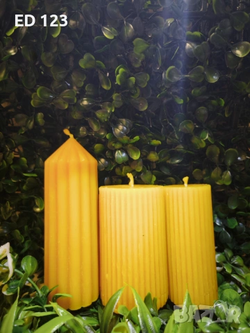 Свещи от 100% пчелен восък - ръчна изработка, снимка 4 - Други - 53202461