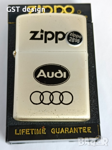 Стара запалка Zippo Audi Ауди 1996 Рядка, снимка 4 - Антикварни и старинни предмети - 36160530