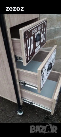 Шкаф-индустриален дизайн-нов, снимка 3 - Шкафове - 50721336