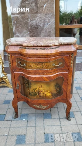 Италианско бароково шкафче 0165, снимка 7 - Шкафове - 51215912