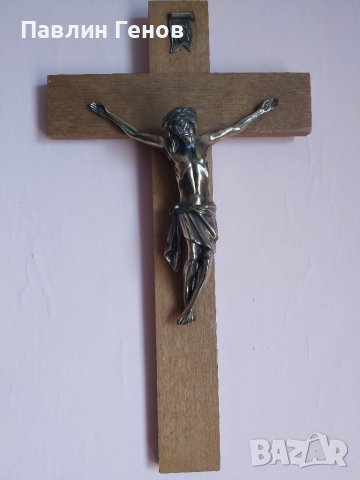 Стар кръст , Исус Христос 50.5х28см , снимка 1 - Други ценни предмети - 41394621