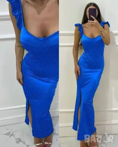 рокли с камъчета и цепка , снимка 2 - Рокли - 50423524