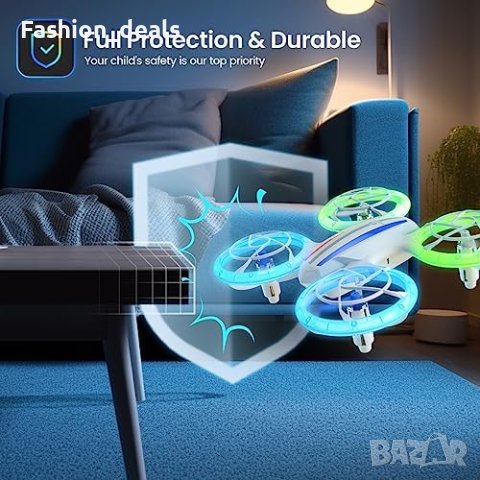 Нов Дрон за деца пълна защита и двойни батерии Подарък Дете, снимка 6 - Други - 41725727