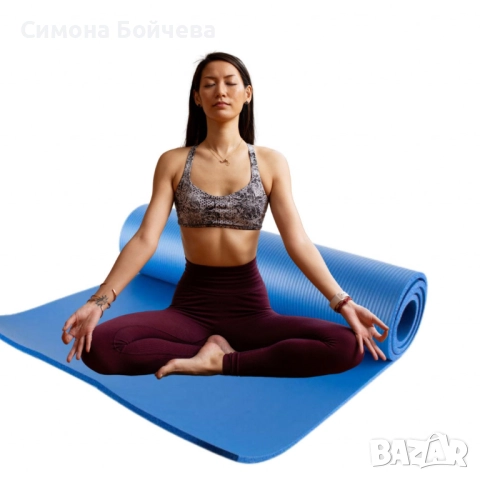 Постелка за упражнения NBR, снимка 6 - Йога - 52819214