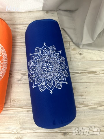 Йога болстер Мандала син / оранжев, снимка 3 - Йога - 51379439