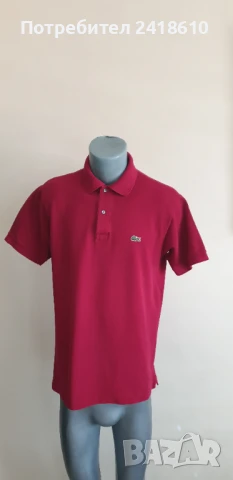 Lacoste Pique Cotton Classic Fit Mens Size 5 - L  ОРИГИНАЛ! Мъжка Тениска!, снимка 7 - Тениски - 50792782